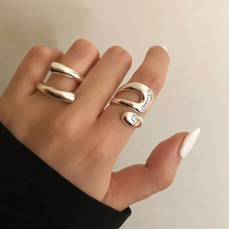 Minimalistisches Ringset