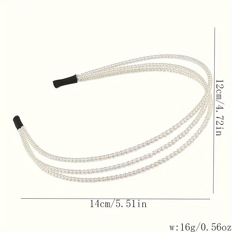 Luna - Funkelndes Perlen-Haarband für stilvolle Eleganz