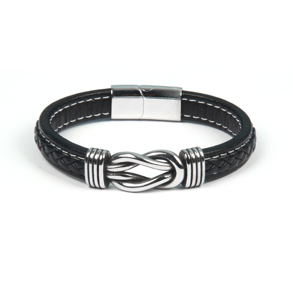 Infinity-Armband | Leder-Knoten-Armband