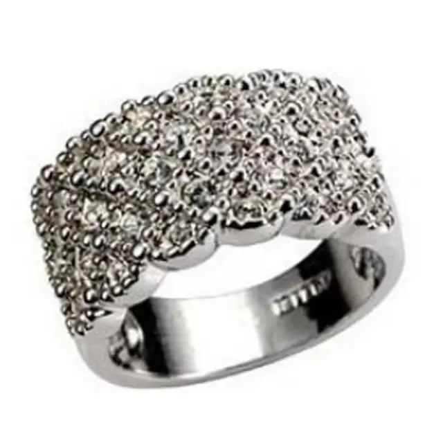 Mina - Luxus Damen Strass Intarsien Fingerring