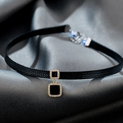 Geometrischer Kristall-Halsband