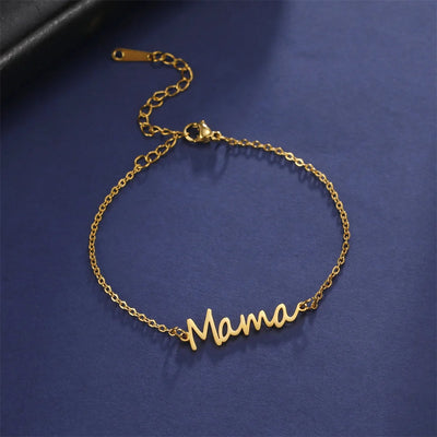 Gene - Personalisiertes Mama-Armband in Mailänder Kette