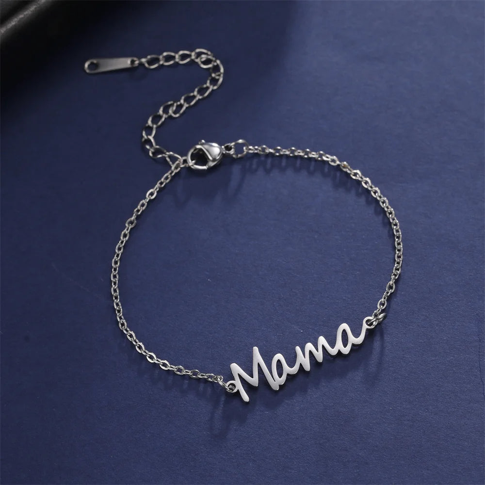 Gene - Personalisiertes Mama-Armband in Mailänder Kette