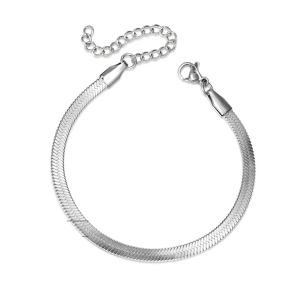 Gwen - Silbernes Damenarmband mit Gliederkette