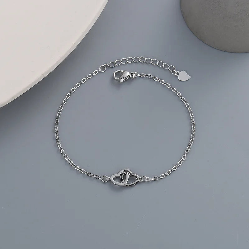 Gabby - Modernes Silberarmband mit geometrischem Anhänger