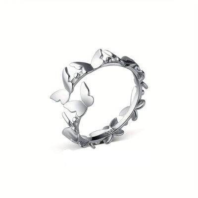 Livia - Zarter Schmetterlingsring in Sterling Silber