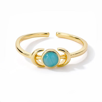 Eliza - Verstellbarer Ring mit leuchtendem Tauchmondstern