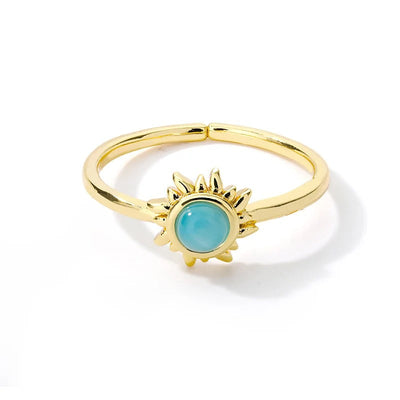 Eliza - Verstellbarer Ring mit leuchtendem Tauchmondstern