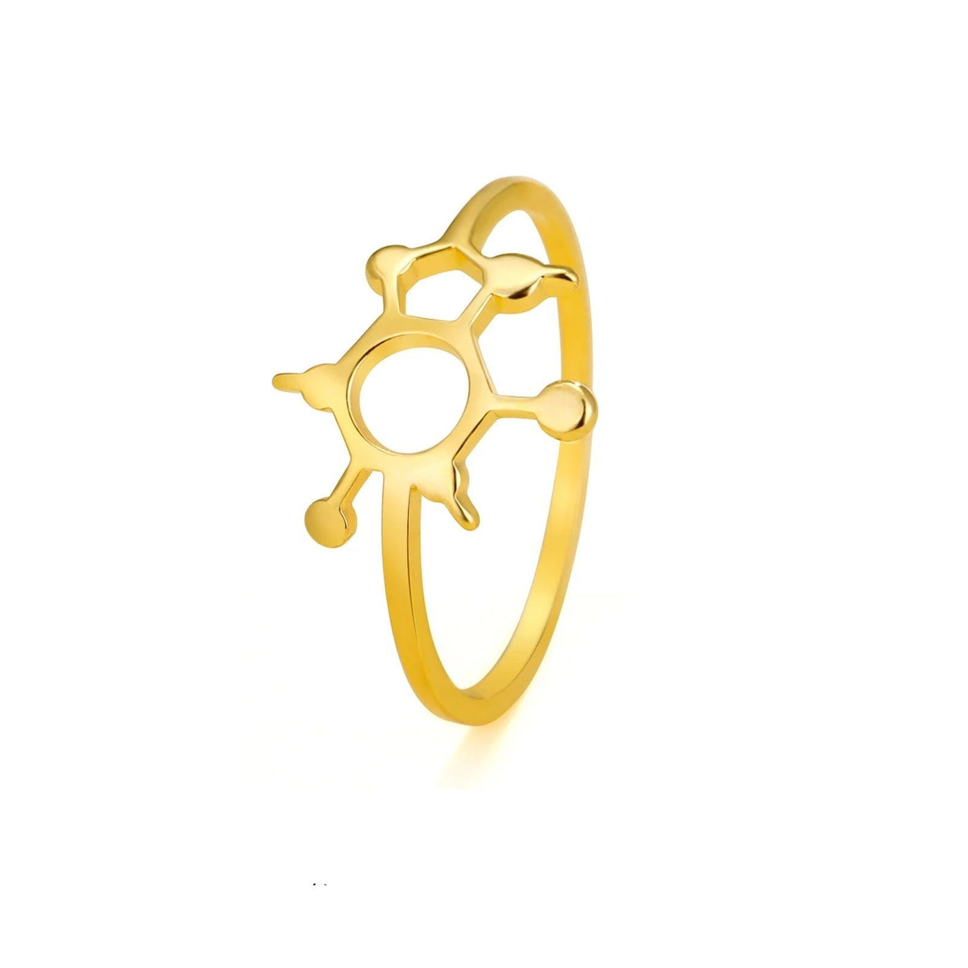 Mia - Goldener Ring mit einzigartigem Design