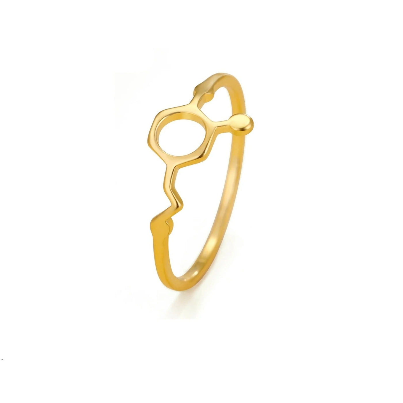 Mia - Goldener Ring mit einzigartigem Design