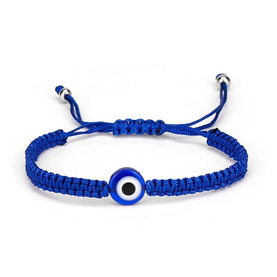 Mia - Handgefertigtes Evil Eye Armband mit verstellbarem Geflecht