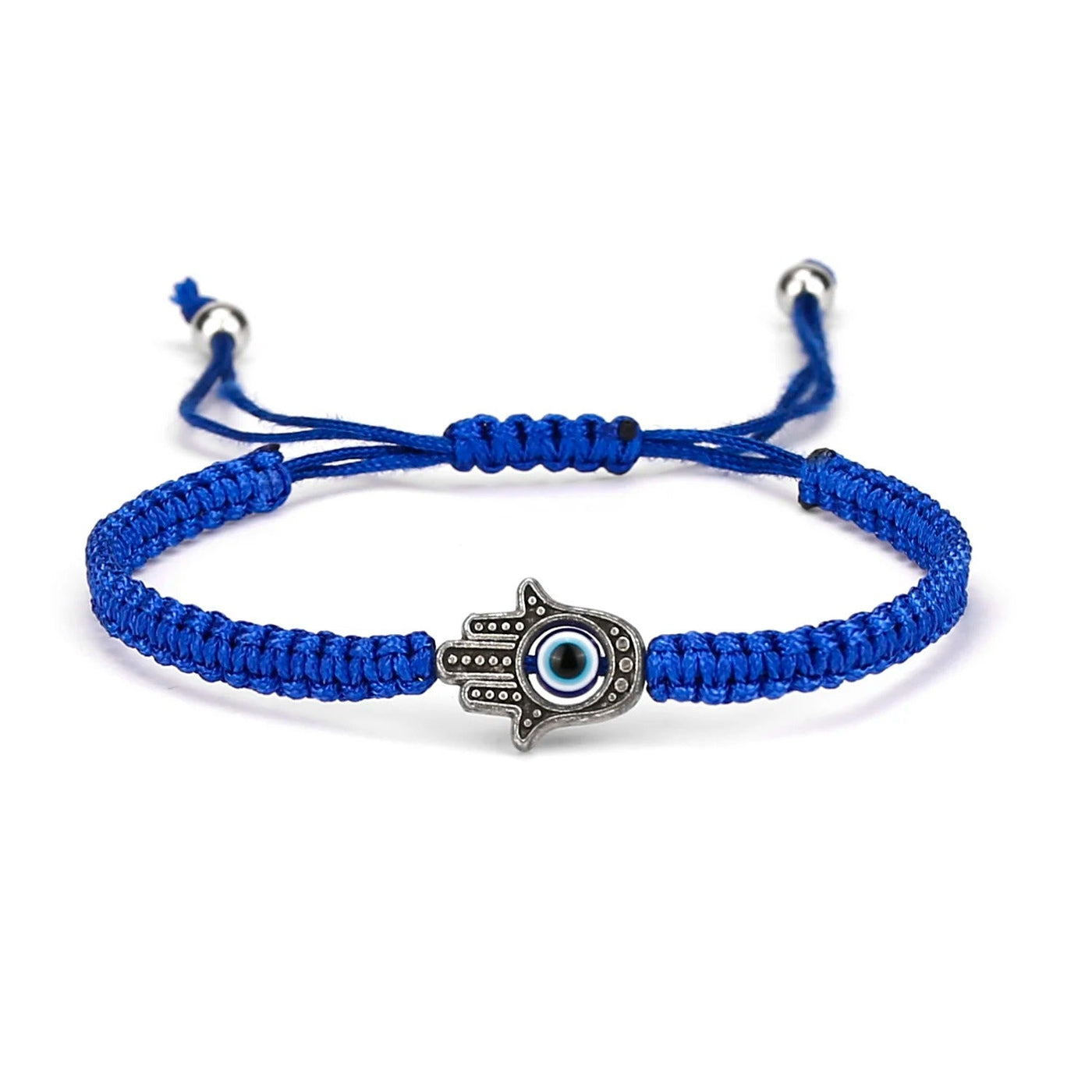 Mia - Handgefertigtes Evil Eye Armband mit verstellbarem Geflecht