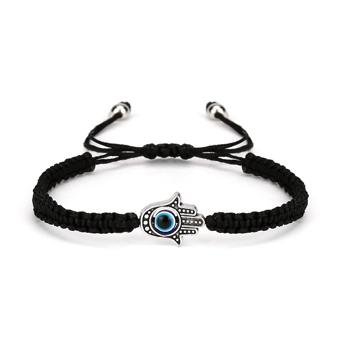 Mia - Handgefertigtes Evil Eye Armband mit verstellbarem Geflecht