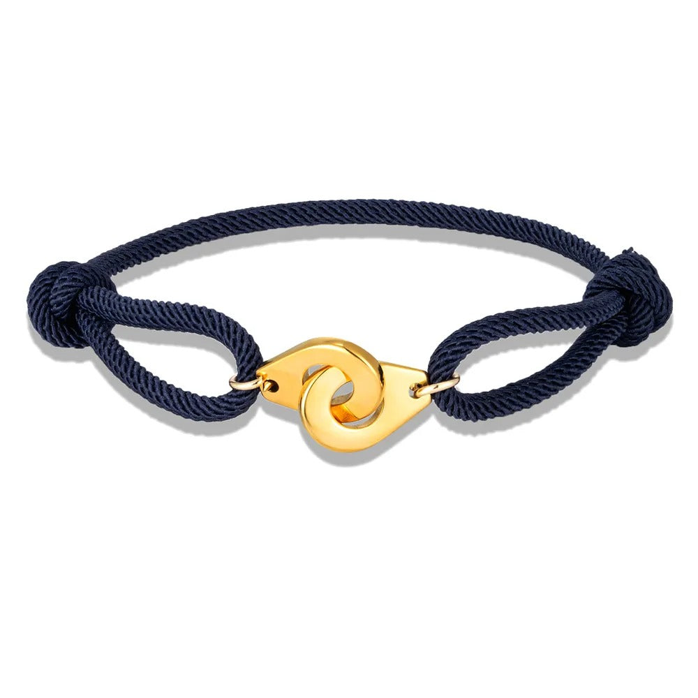 Luna - Elegantes Handschellen-Armband mit verstellbarem Seil