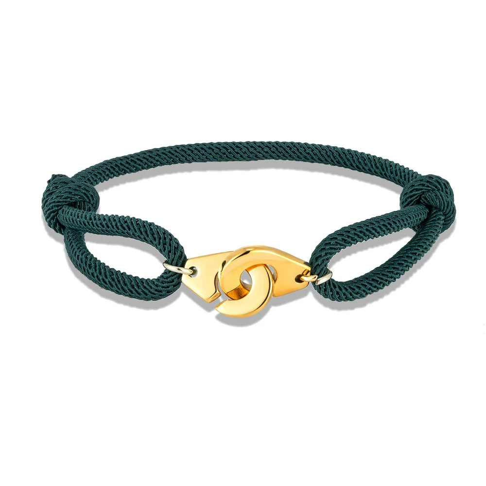 Luna - Elegantes Handschellen-Armband mit verstellbarem Seil