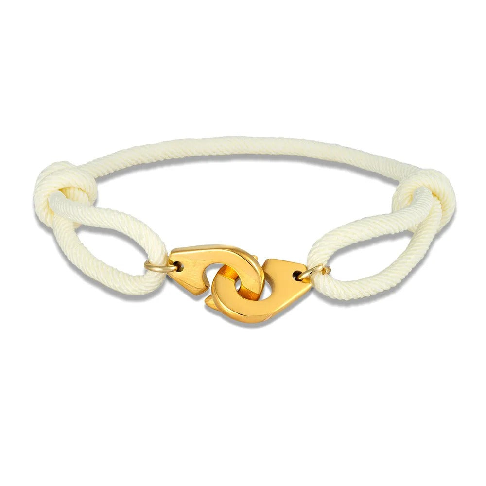 Luna - Elegantes Handschellen-Armband mit verstellbarem Seil